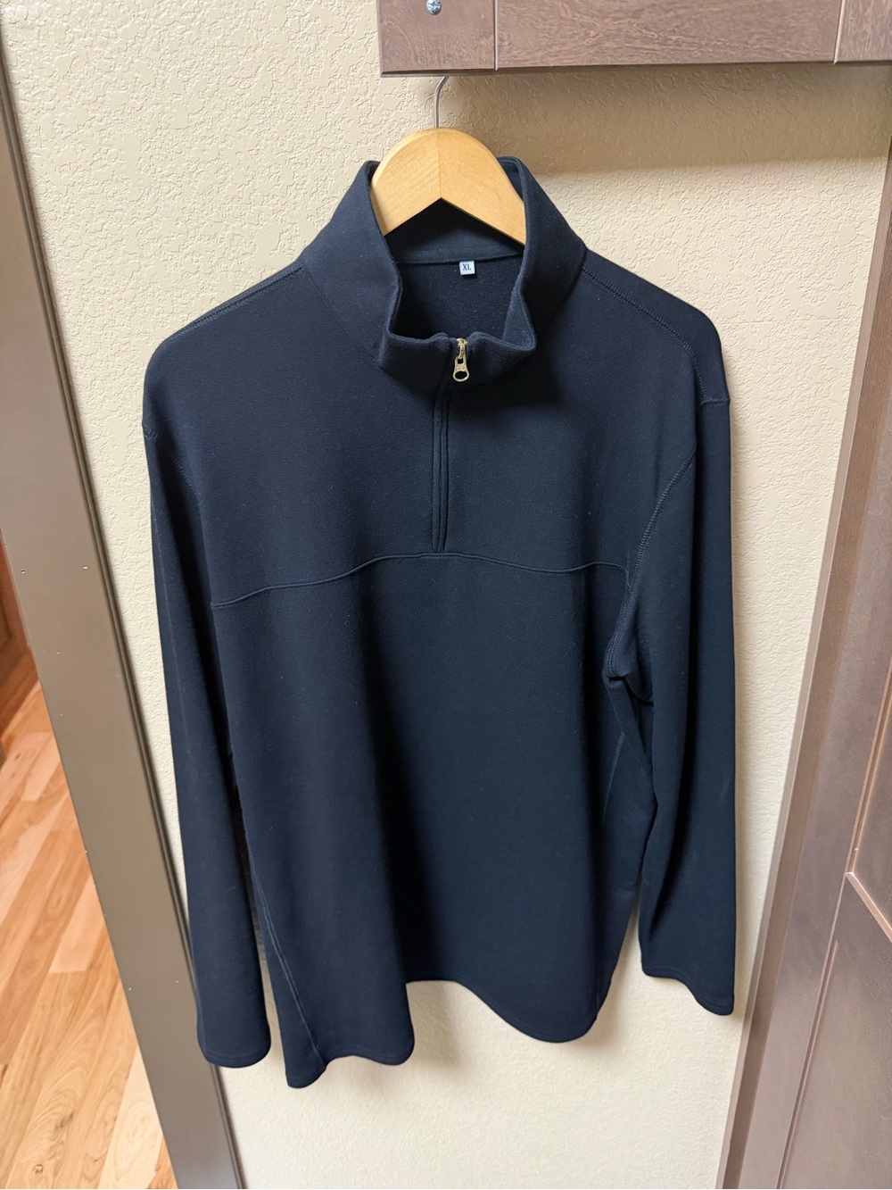 Men's Black State & Liberty 1/4 Zip Pullover Sweater